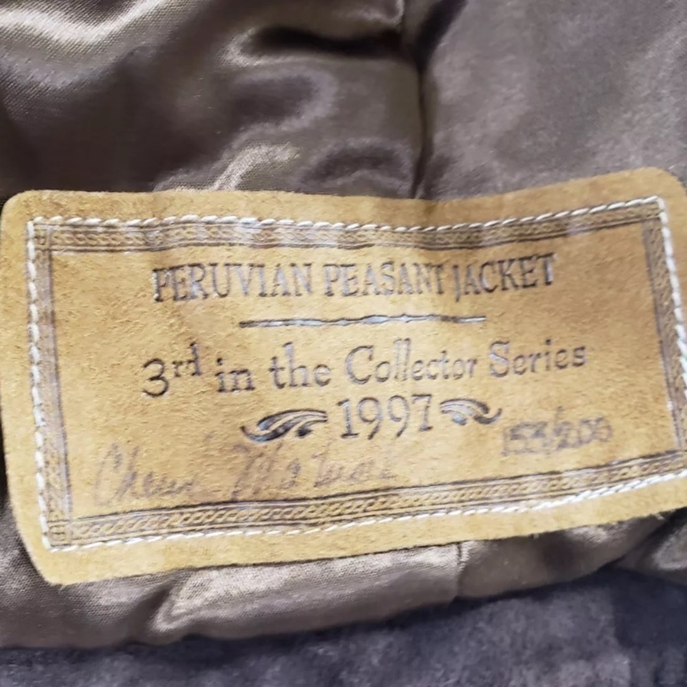 Double D Ranch Wear suede embroidered Peruvian Jacket limited edition RARE - Picture 6 of 14